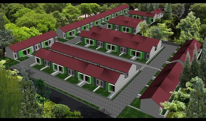 foto tampak rumah tipe 30 perumahan GRIYA DERAFA RANDUSARI