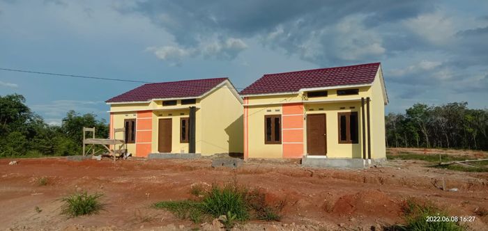 foto tampak rumah tipe 36 perumahan Griya hijau residence