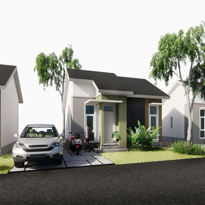 foto tampak rumah tipe 36/150 perumahan Perumahan Anugerah Residance