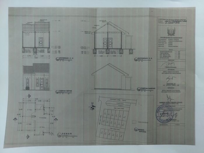 foto denah rumah tipe 36 perumahan DORO PUSPA REGENCY