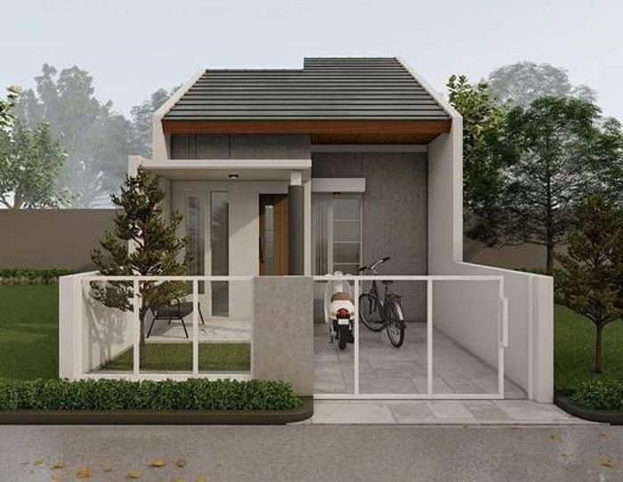 foto tampak rumah tipe 36/72 perumahan The one regency