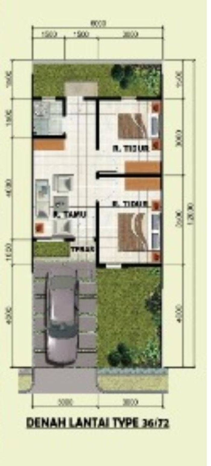 foto denah rumah tipe KOMERSIL perumahan Grand Citeras