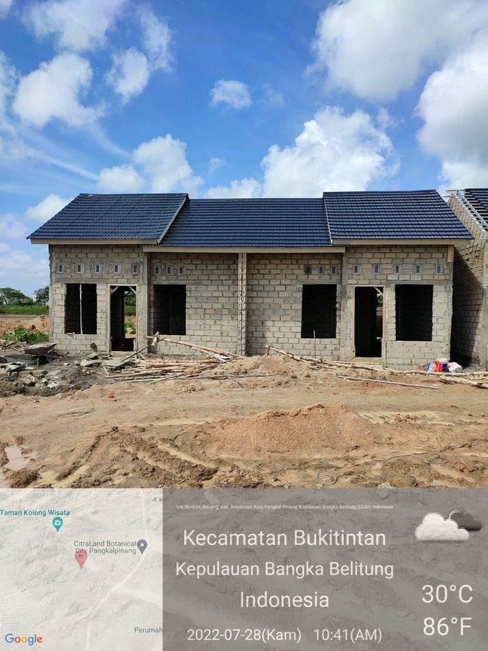 foto tampak rumah tipe 36 perumahan PERUMAHAN APPLE RESIDENCE