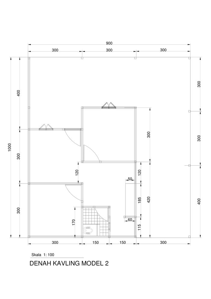 foto denah rumah tipe Millennial perumahan Grand Jayamulya