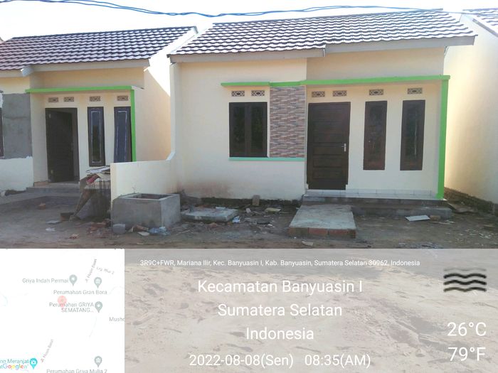 foto tampak rumah tipe RSH SUBSIDI 36 perumahan GREEN MUTIARA INSANI