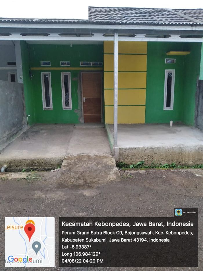 foto tampak rumah tipe 30/60 perumahan Grand Sutera Sukaraja