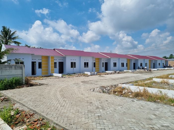 foto tampak rumah tipe 36/72 perumahan PERCUT INDAH ASRI 2