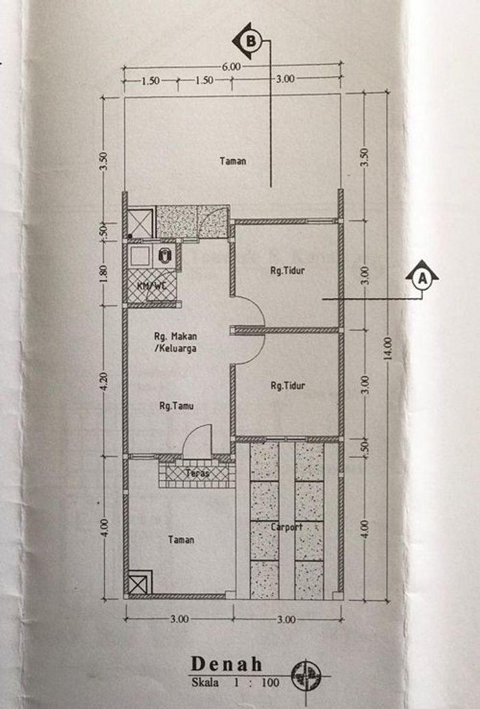 foto denah rumah tipe 36 perumahan INTAN JAYA RESIDENCE 1
