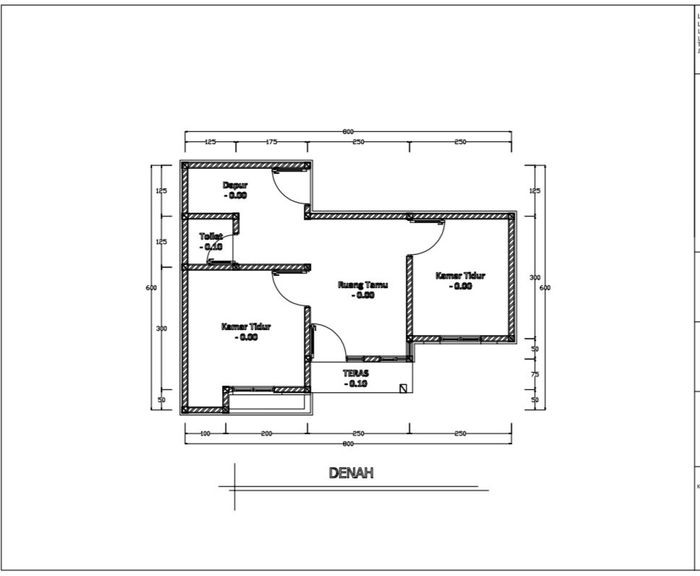 foto denah rumah tipe 36 perumahan CAHAYA FAJAR REGENCY 2 TAHAP 2