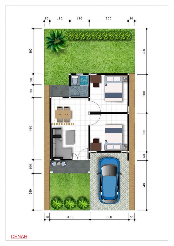 foto denah rumah tipe 36 perumahan VALERI RESIDENCE