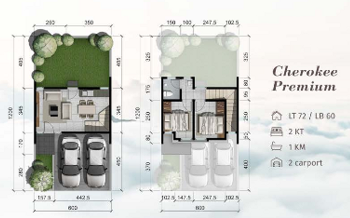 foto denah rumah tipe SKYVILLE RESIDENCE D 33 perumahan SKYVILLE RESIDENCE