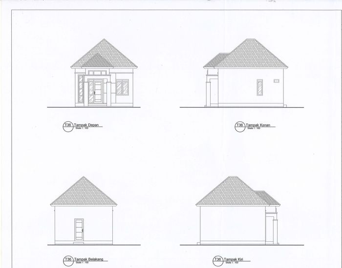 foto tampak rumah tipe 36 perumahan KOTA RAYA GARDEN