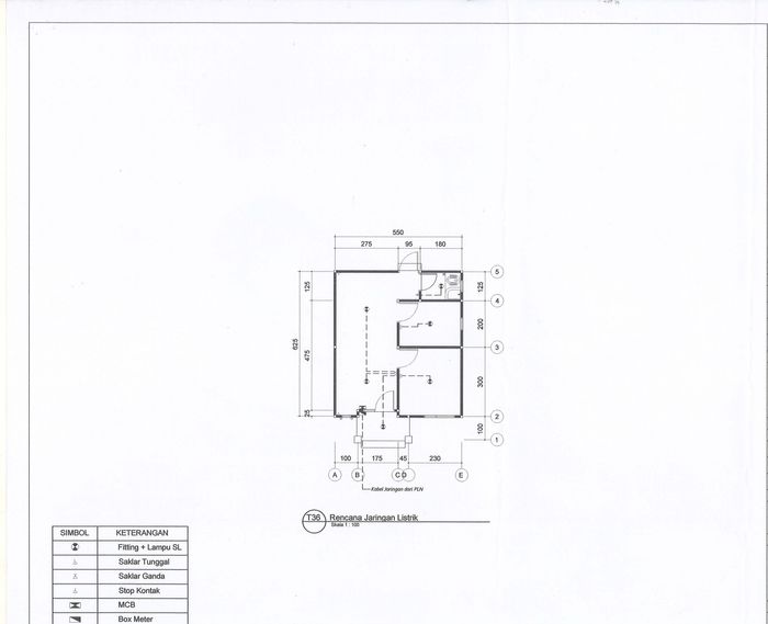 foto denah rumah tipe 36 perumahan KOTA RAYA GARDEN