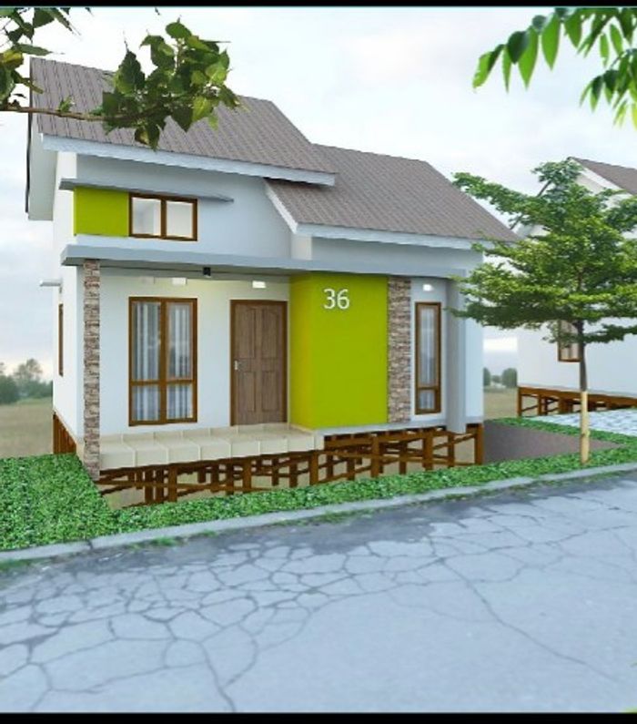 foto tampak rumah tipe 36/150 perumahan Pondok Merpati Permai