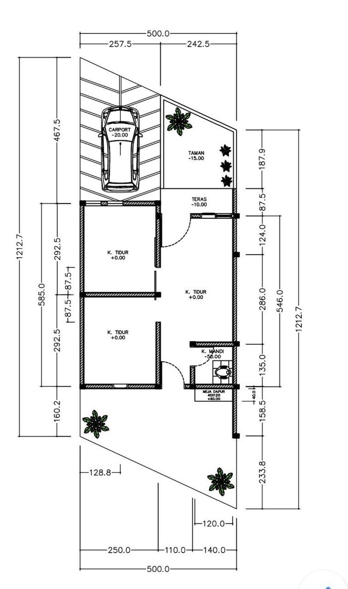 foto denah rumah tipe 30 perumahan CITRA ASRI 3