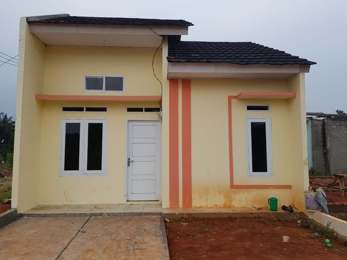 foto tampak rumah tipe Standart perumahan D'MUTIARA RESIDENCE SODONG TAHAP II