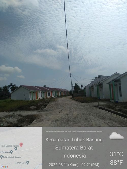 foto posisi tengah perumahan Sikabu Marajo Indah 1