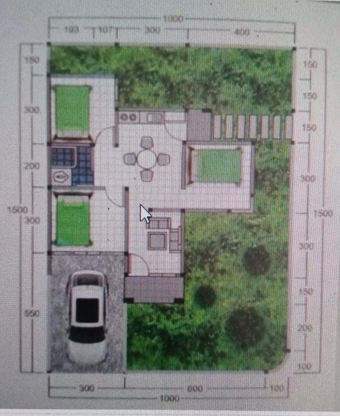 foto denah rumah tipe 57/150 perumahan D Merakmas