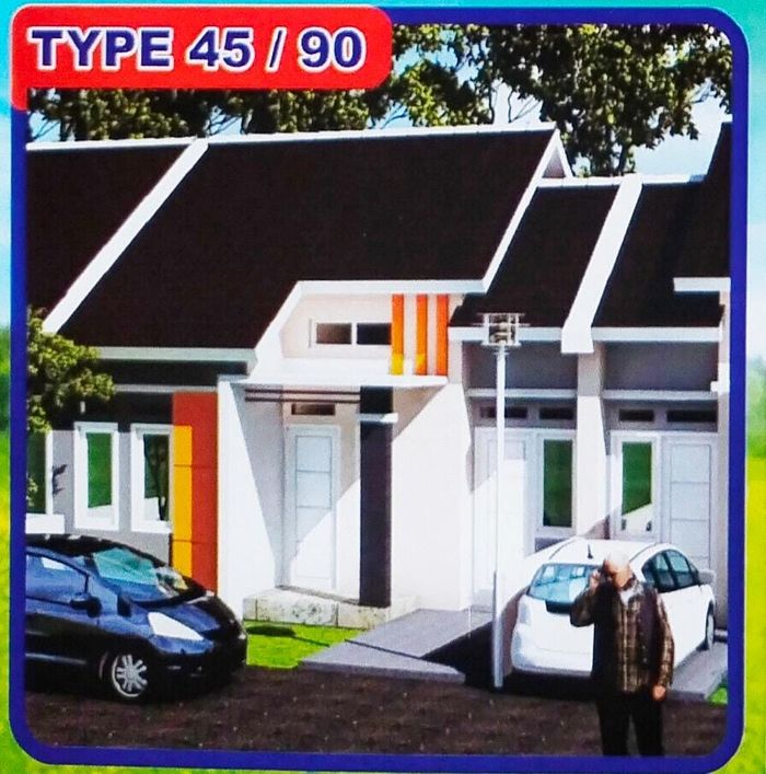 foto tampak rumah tipe 45/90 perumahan Graha Naya Kalipucang