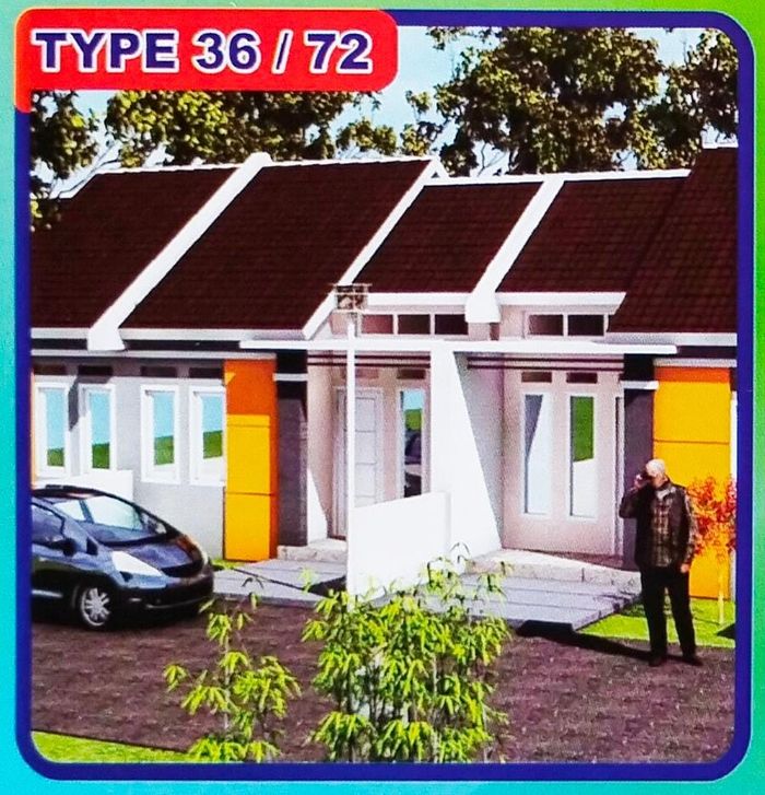 foto tampak rumah tipe 36/72 perumahan Graha Naya Kalipucang