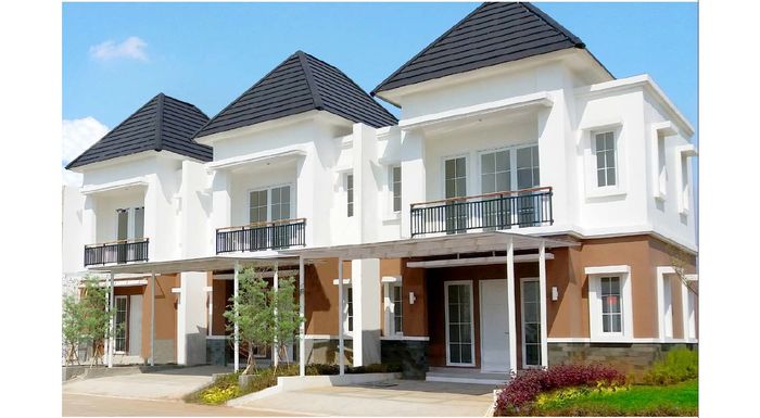 foto tampak rumah tipe LAKSMANA 75/98 (MEI 22) perumahan Cluster Sriwijaya - Darmawangsa Residence Bekasi