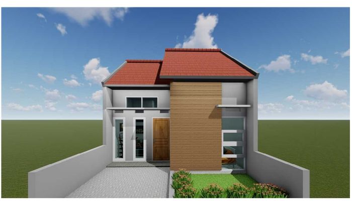 foto tampak rumah tipe 33 perumahan GREEN ZHAFIRA RESIDENCE