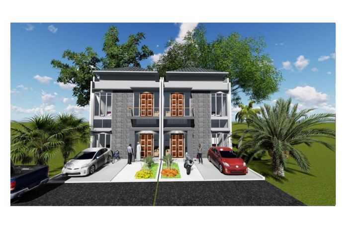foto tampak rumah tipe 82 perumahan GREEN ZHAFIRA RESIDENCE