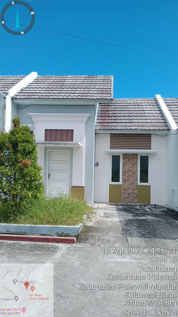 foto tampak rumah tipe 54 perumahan VILLA MUTIARA