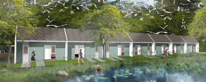 foto tampak rumah tipe VENTO 410JT perumahan Grand Mutiara Gading