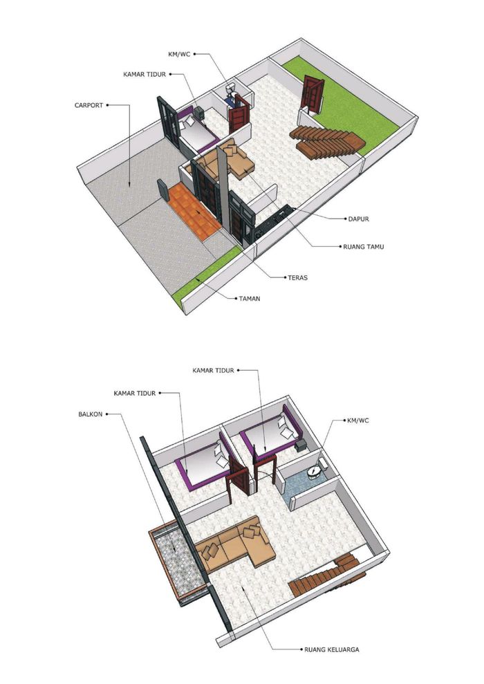 foto denah rumah tipe 107 perumahan GREEN ZHAFIRA RESIDENCE