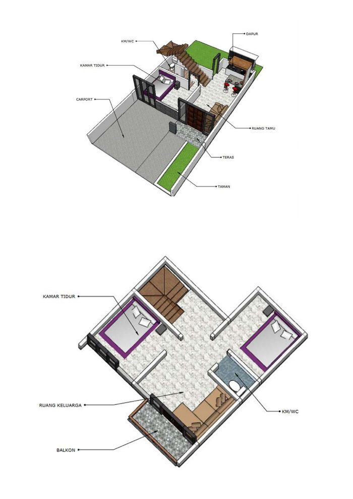 foto denah rumah tipe 82 perumahan GREEN ZHAFIRA RESIDENCE