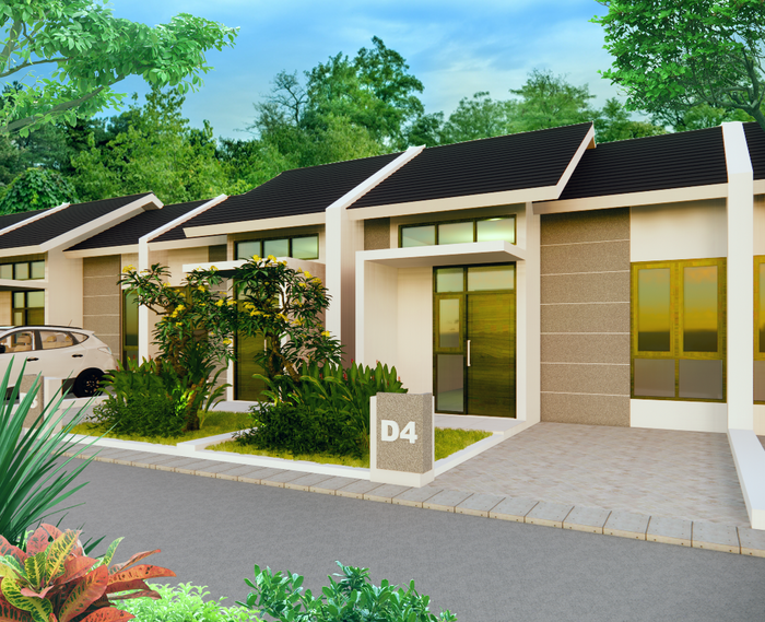 foto tampak rumah tipe 36/72 Subsidi perumahan Cibenda Residence