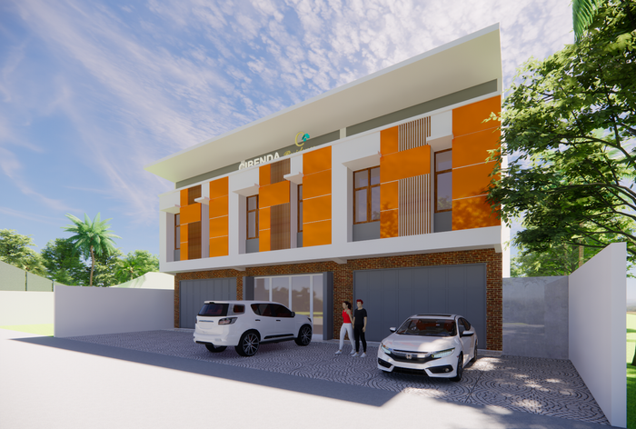 foto denah rumah tipe Ruko 2 Lantai perumahan Cibenda Residence
