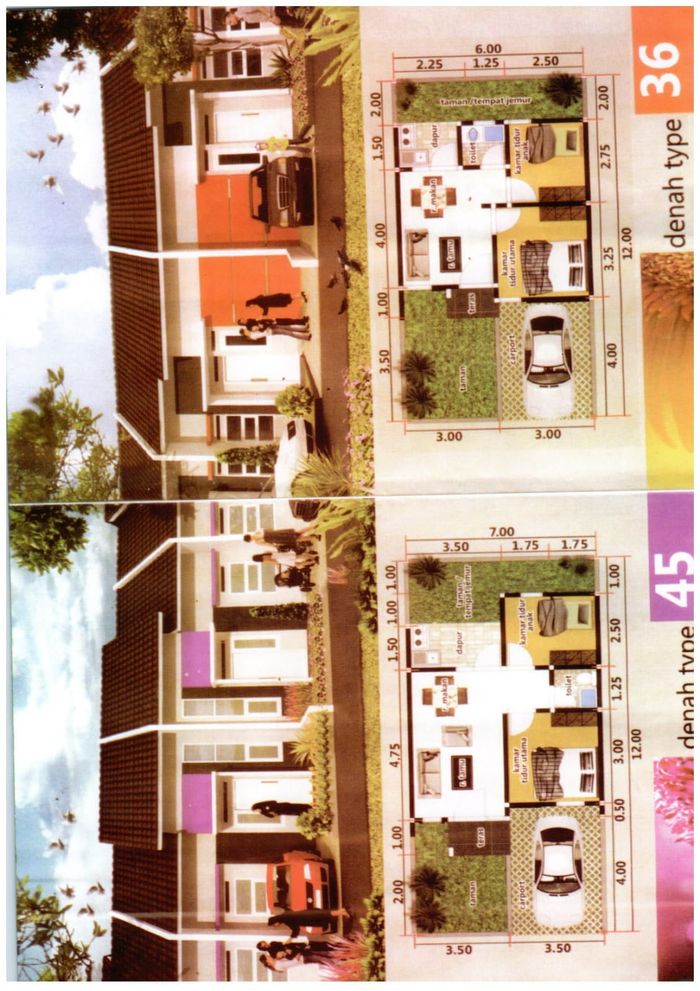 foto denah rumah tipe 36 perumahan Perumahan Hijau 3