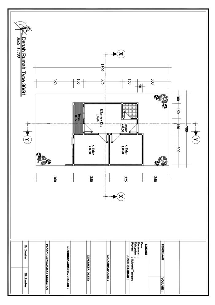 foto denah rumah tipe 36 perumahan ALSYIFA BOULEVARD