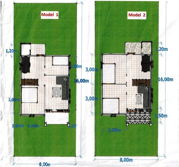 foto denah rumah tipe 36 perumahan P. Berlian D