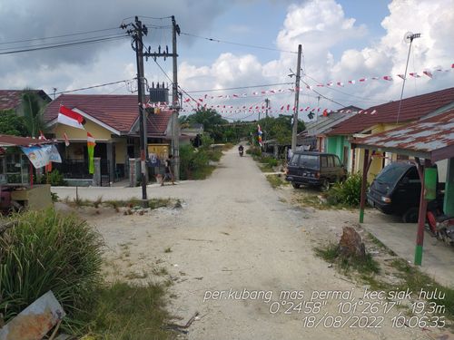 foto posisi tengah perumahan KUBANG MAS PERMAI