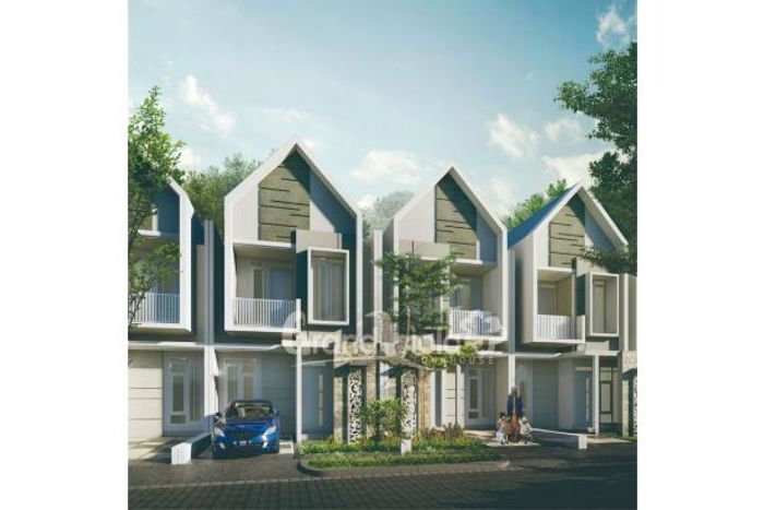 foto tampak rumah tipe 66/71 perumahan GRAND VIOLA TOWN HOUSE