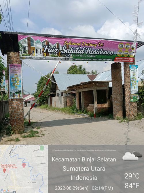foto gerbang perumahan FAIZ SABILAL RESIDENCE II