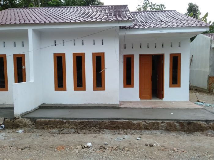 foto tampak rumah tipe 36 perumahan HALRA RESIDENCE