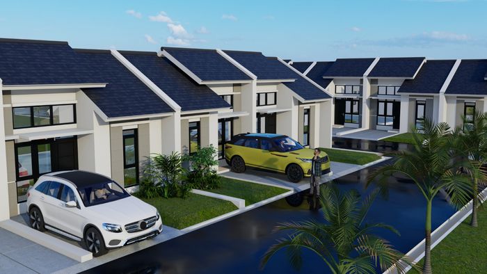 foto tampak rumah tipe 45 perumahan VILL GARDEN MEKARSARI TAHAP 2