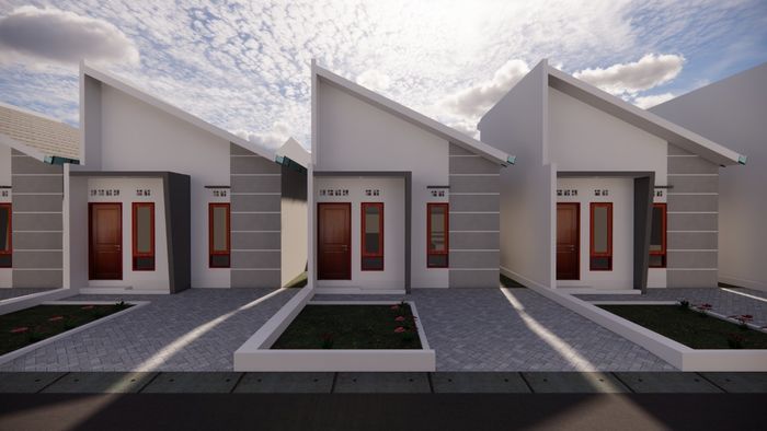 foto tampak rumah tipe 27 ( SUBSIDI) perumahan SKANDINAVIA REGENCY