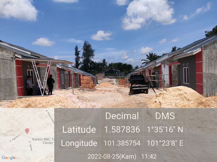 foto tampak rumah tipe 36 perumahan SRI MERSING RESIDENCE 3