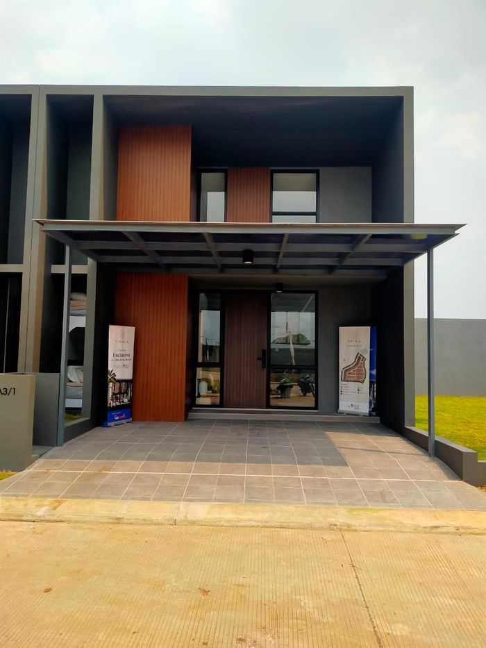 foto tampak rumah tipe VISALA perumahan GRAND RESIDENCE CITY