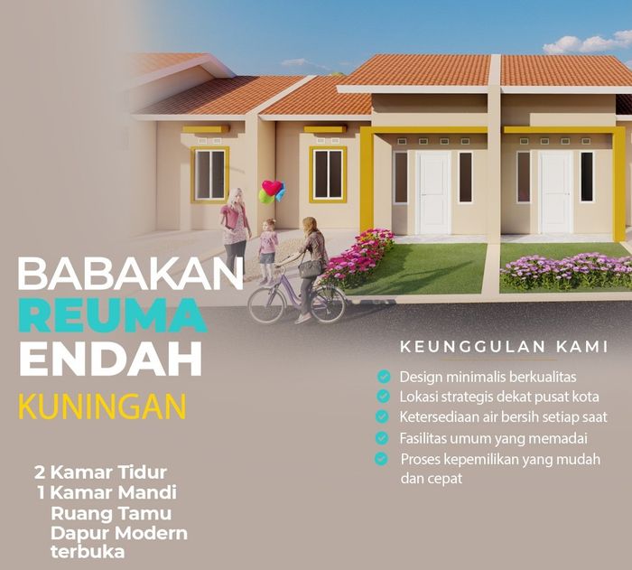 foto tampak rumah tipe 31/60 perumahan BABAKANREUMA ENDAH
