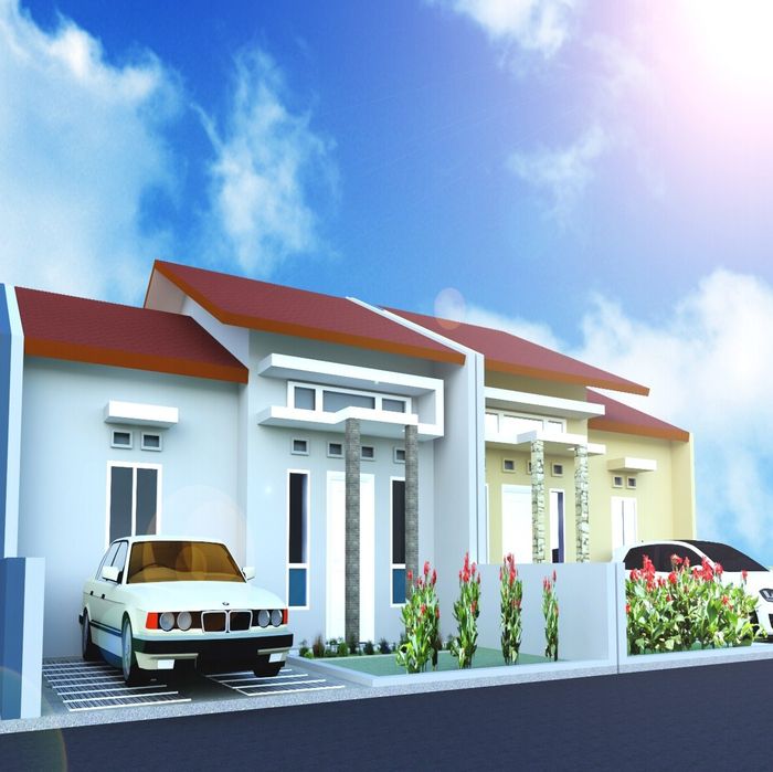 foto tampak rumah tipe 41/84 perumahan BABAKANREUMA ENDAH