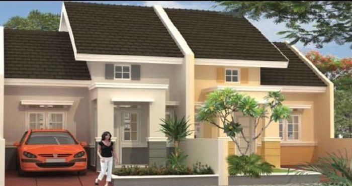 foto tampak rumah tipe 36/73 perumahan Griya Panorama Asri (GPA-3)