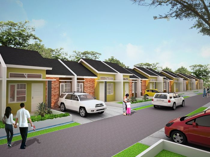 foto tampak rumah tipe 36/72 perumahan TAMAN SUKAMULYA INDAH