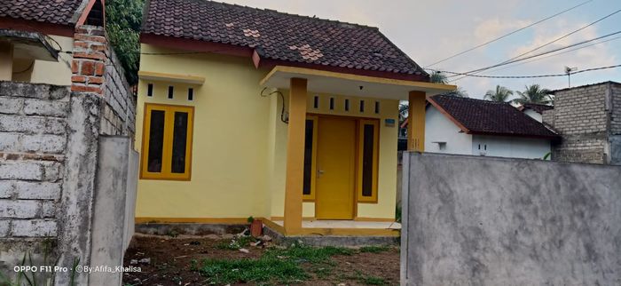 foto tampak rumah tipe 24/80 perumahan PESONA BARU 2