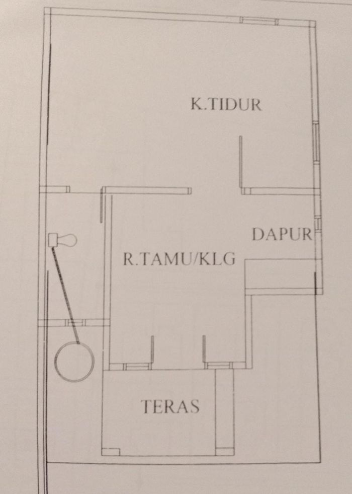 foto denah rumah tipe 24/80 perumahan PESONA BARU 2